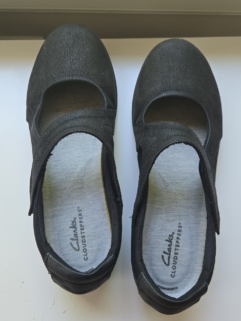 Clarks Black Mary Jane Cloudsteppers Flats